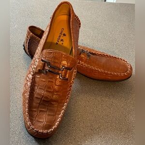 Men’s shoes 11.5 genuine leather Chengfa brown loafers NEW no box